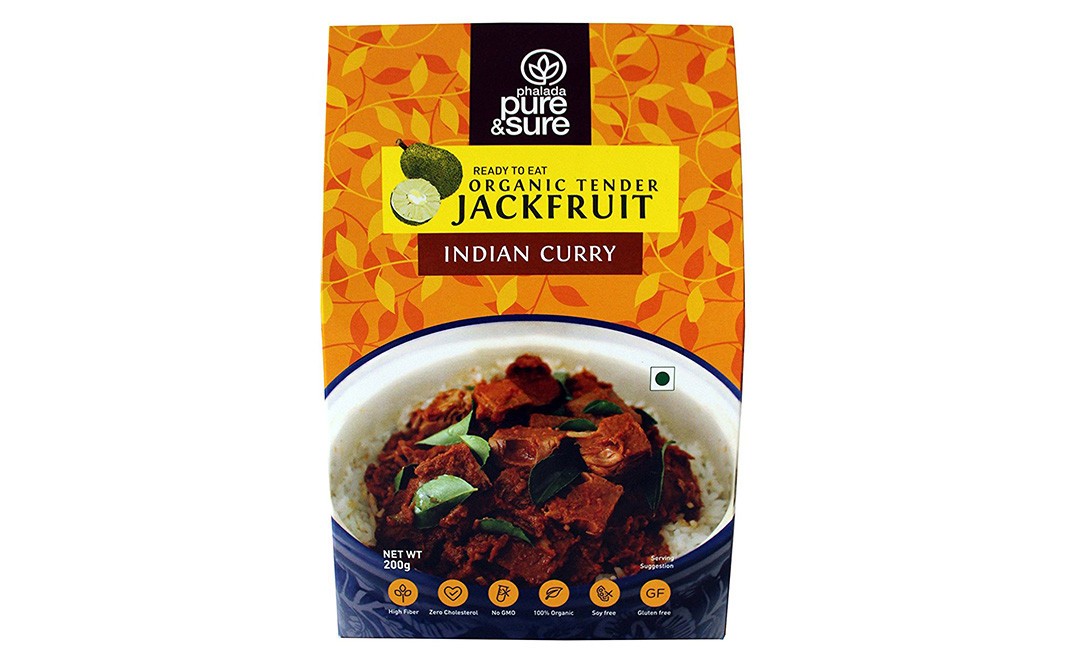 Pure & Sure Organic Tender Jackfruit Indian Curry   Pack  200 grams